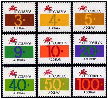 Selos - Afinsa nr P90/P98 - Scott nr J90/J98 Selos - Afinsa nr P90/P98 - Scott nr J90/J98